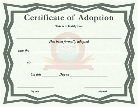 Adoption Papers Printable